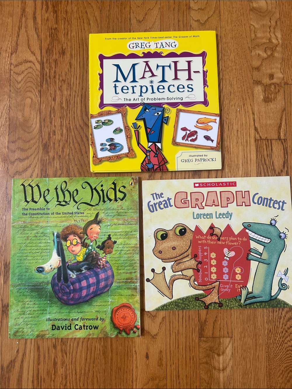 Math-terpieces-hard cover with sleeve 
The Great Graphic contest
We the Kids